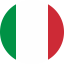 Flag of Italy Flat Round 64x64 1