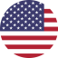 Flag of United States Flat Round 64x64 1