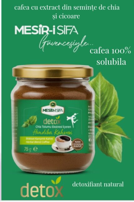 Cafea solubila cu extract din cicoare si seminte de chia detox wellness 75 gr mesiri i sifa