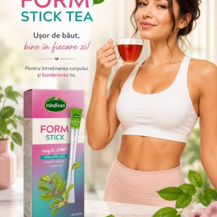 Mindivan Form Stick Tea – Ceai la plic tip stick, 20 bucăți detox tea